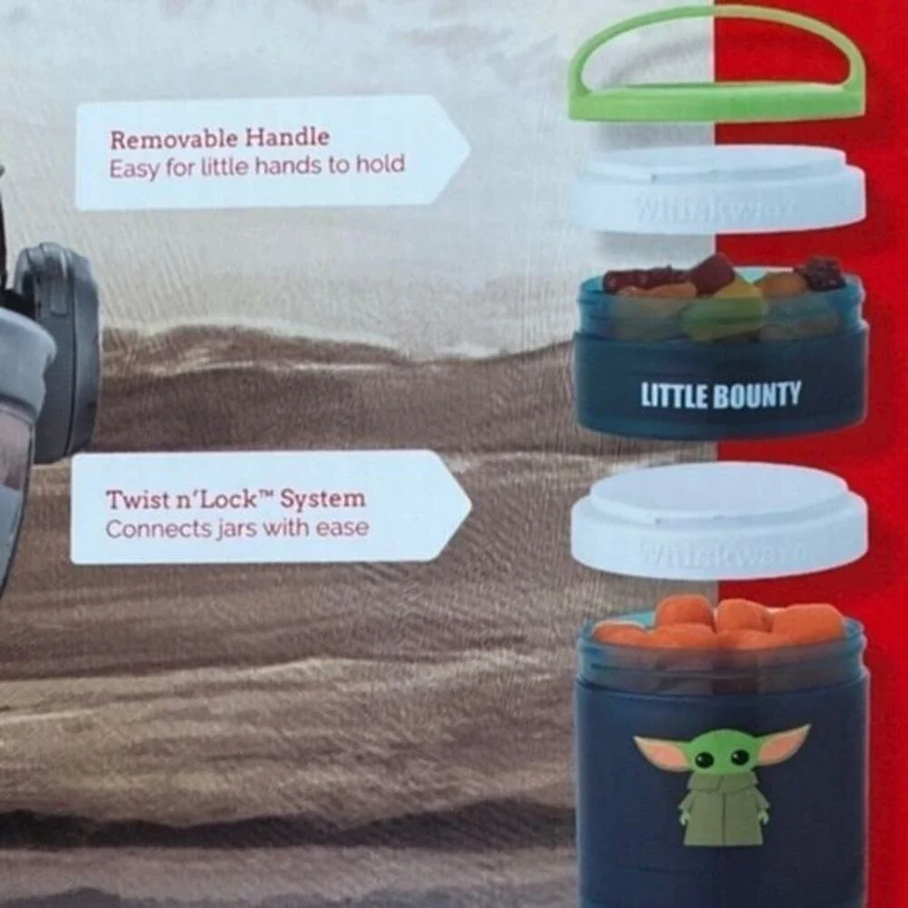 Whiskware ‎ Star Wars The Mandalorian Stackable Portable Snacking Containers